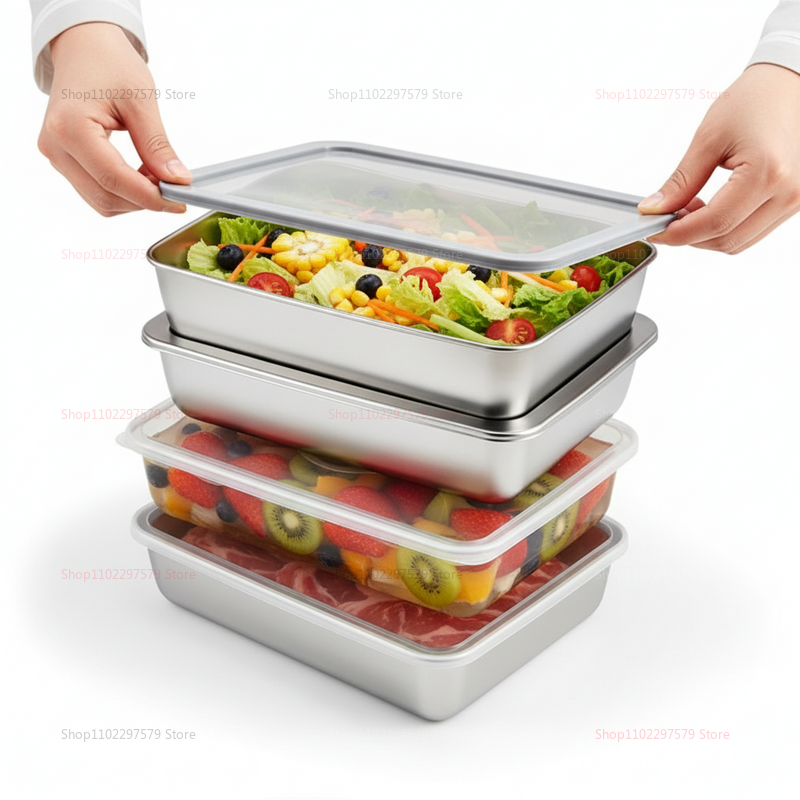 Plate Stainless Steel Food Con - Food Storage Stainless Steel Containers recensie en prijs