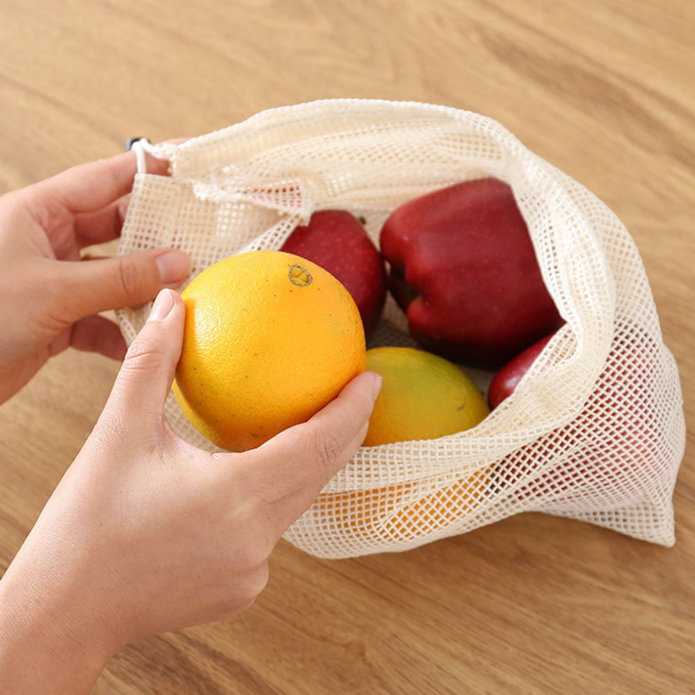 3Pcs Reusable Cotton Mesh Prod - Produce Bag Reusable Mesh recensie en prijs