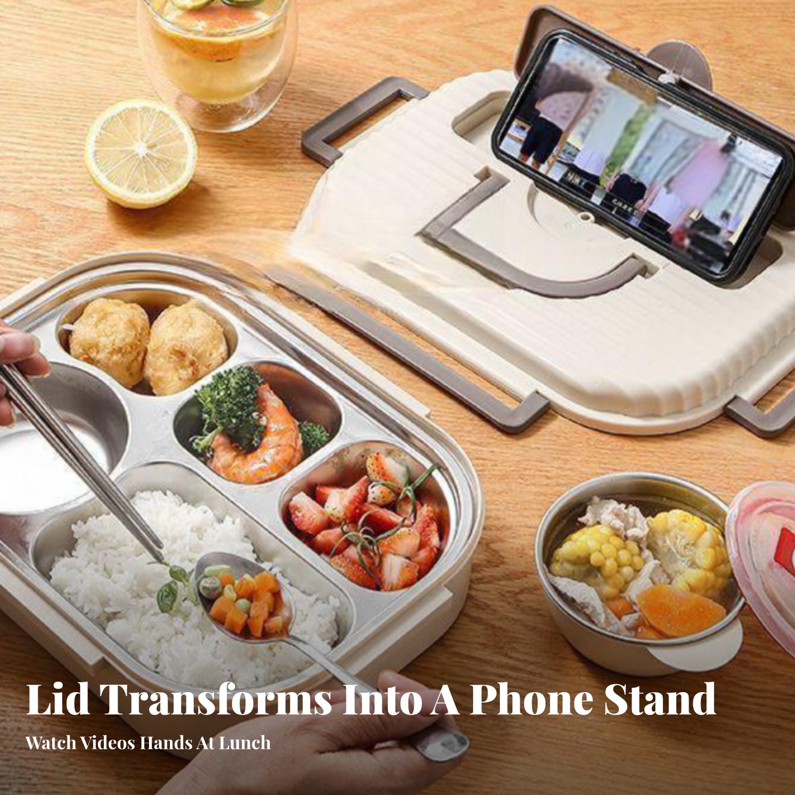 316 Stainless Steel Lunch Box, - Stainless Lunch Box recensie en prijs