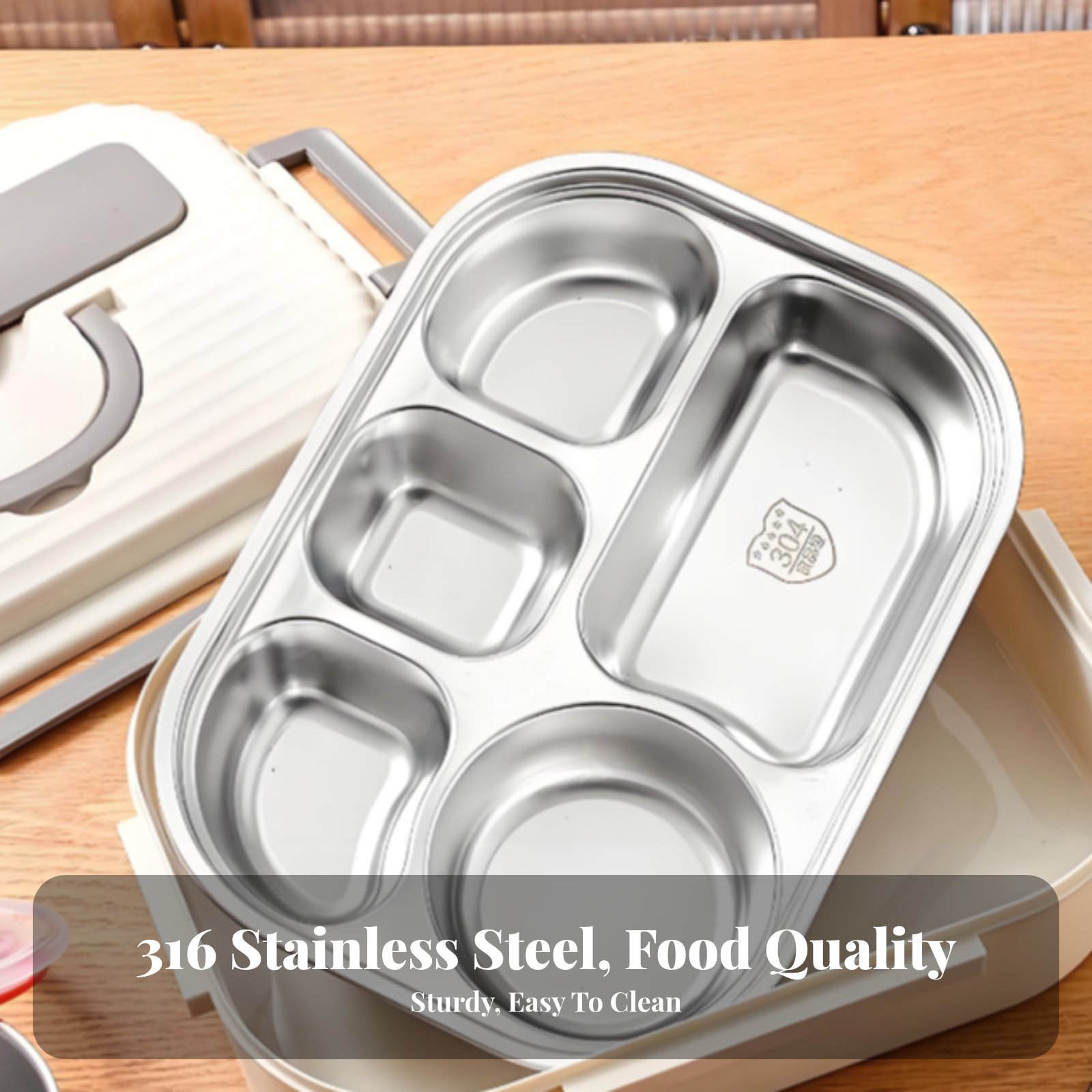 316 Stainless Steel Lunch Box, - Stainless Lunch Box recensie en prijs