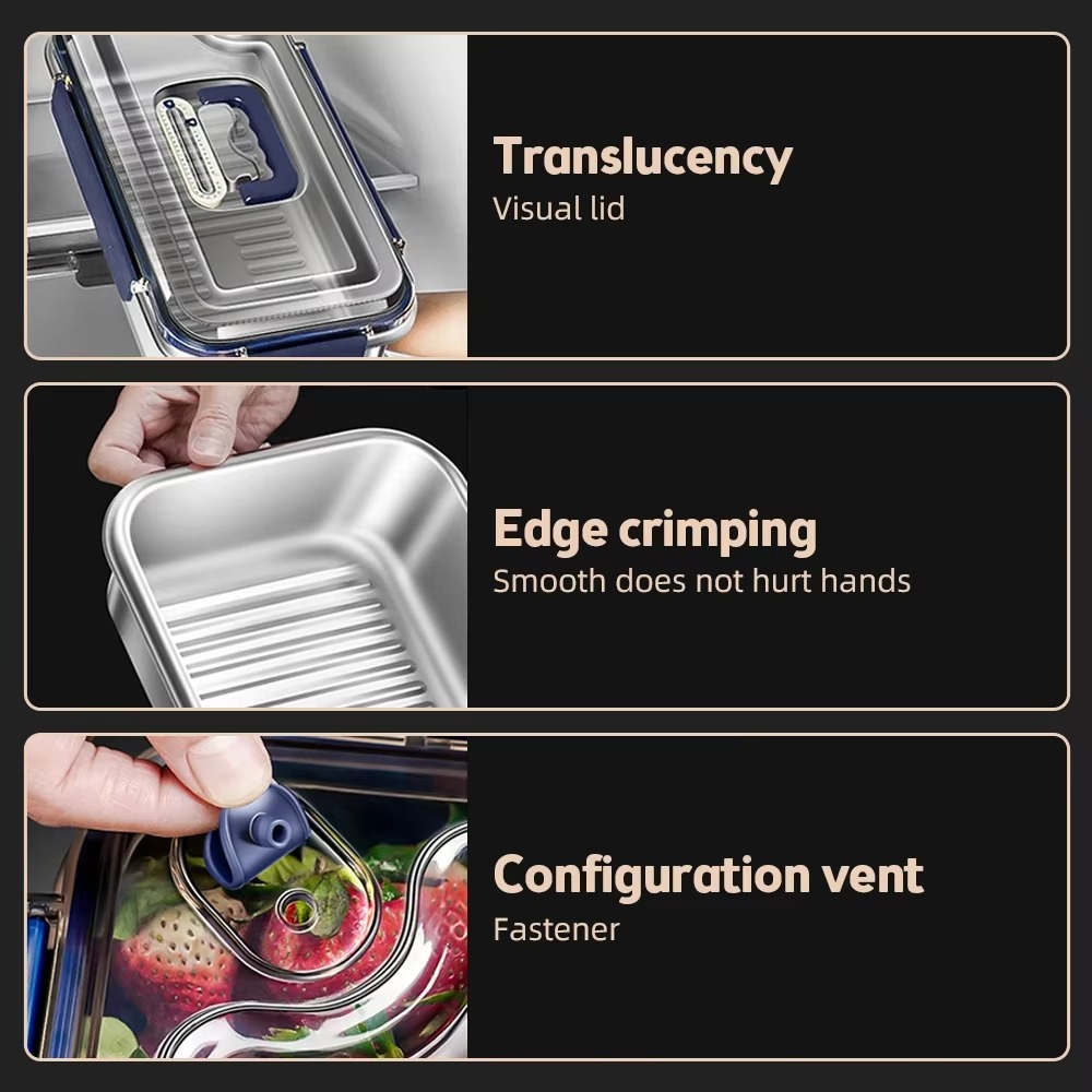 316 Stainless Steel Food Stora - Food Storage With Colander recensie en prijs