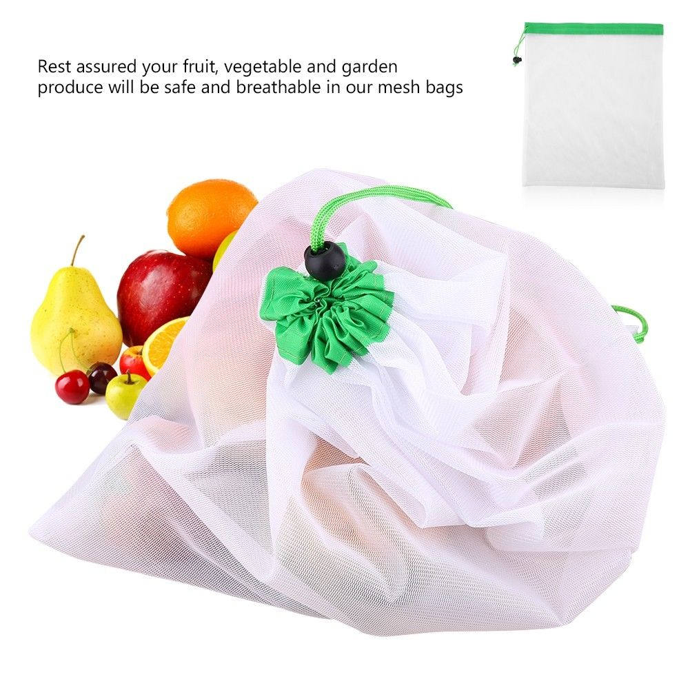 12Pcs Reusable Mesh Produce Ba - Produce Bag Reusable Mesh recensie en prijs