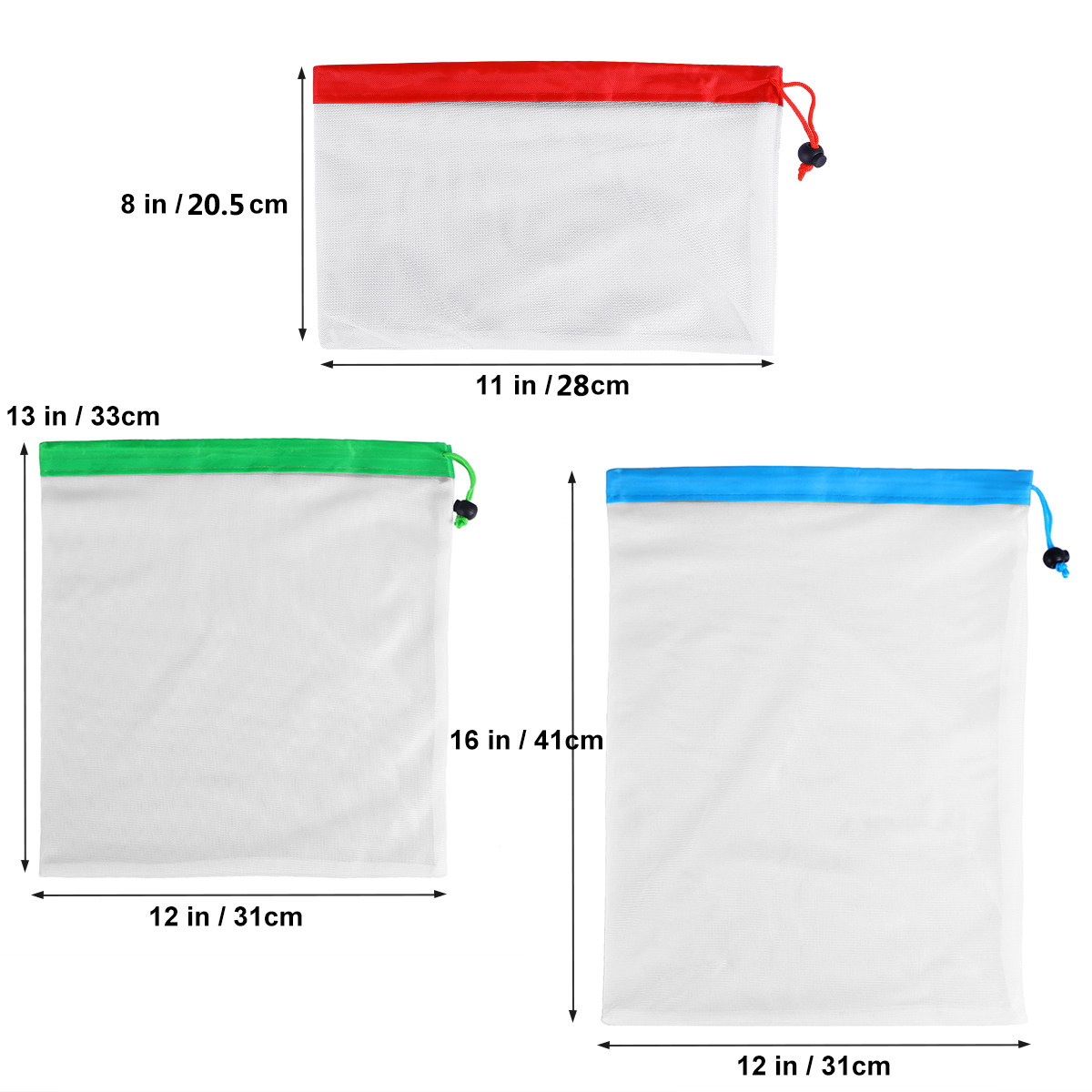 12Pcs Reusable Mesh Produce Ba - Produce Bag Reusable Mesh recensie en prijs