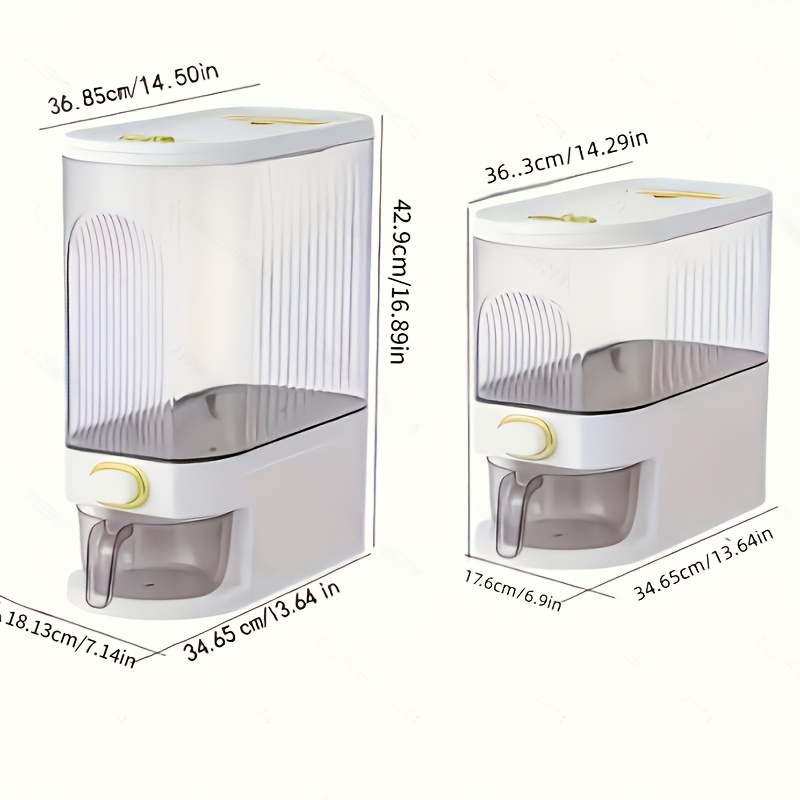 22Lbs Large Rice & Cereal Disp - Food Storage Without Pantry recensie en prijs