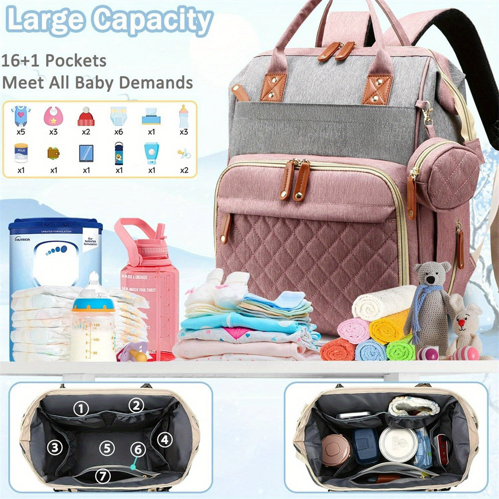Diaper Bag Backpack Baby Bag,  - Food Storage Moms recensie en prijs