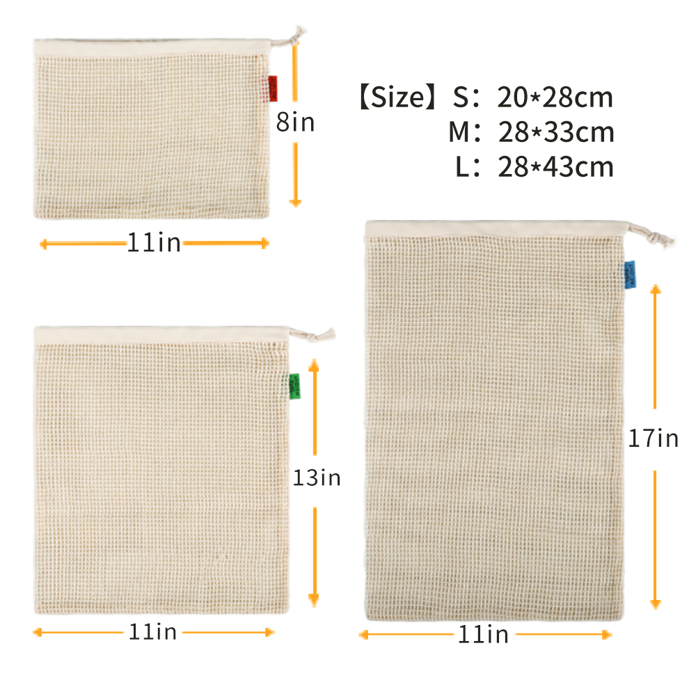 Organic Cotton Reusable Produc - Produce Bag Reusable Mesh recensie en prijs