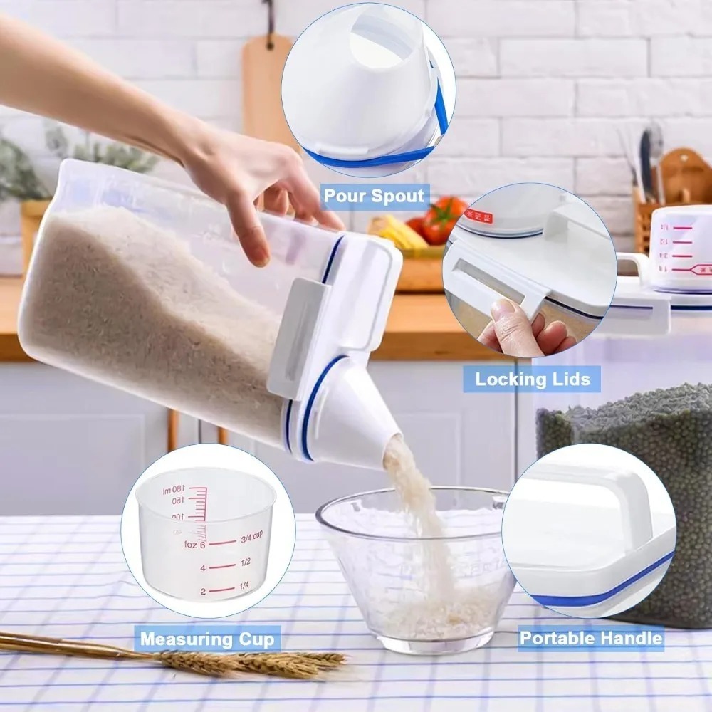Rice Dry Food Storage Containe - Food Storage Dispenser recensie en prijs