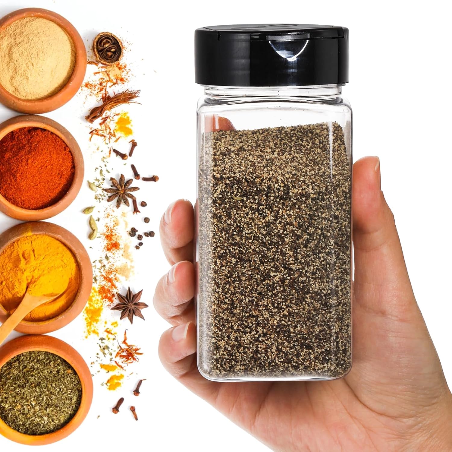 Square Large Plastic Spice Jar - Food Storage Warehouse recensie en prijs