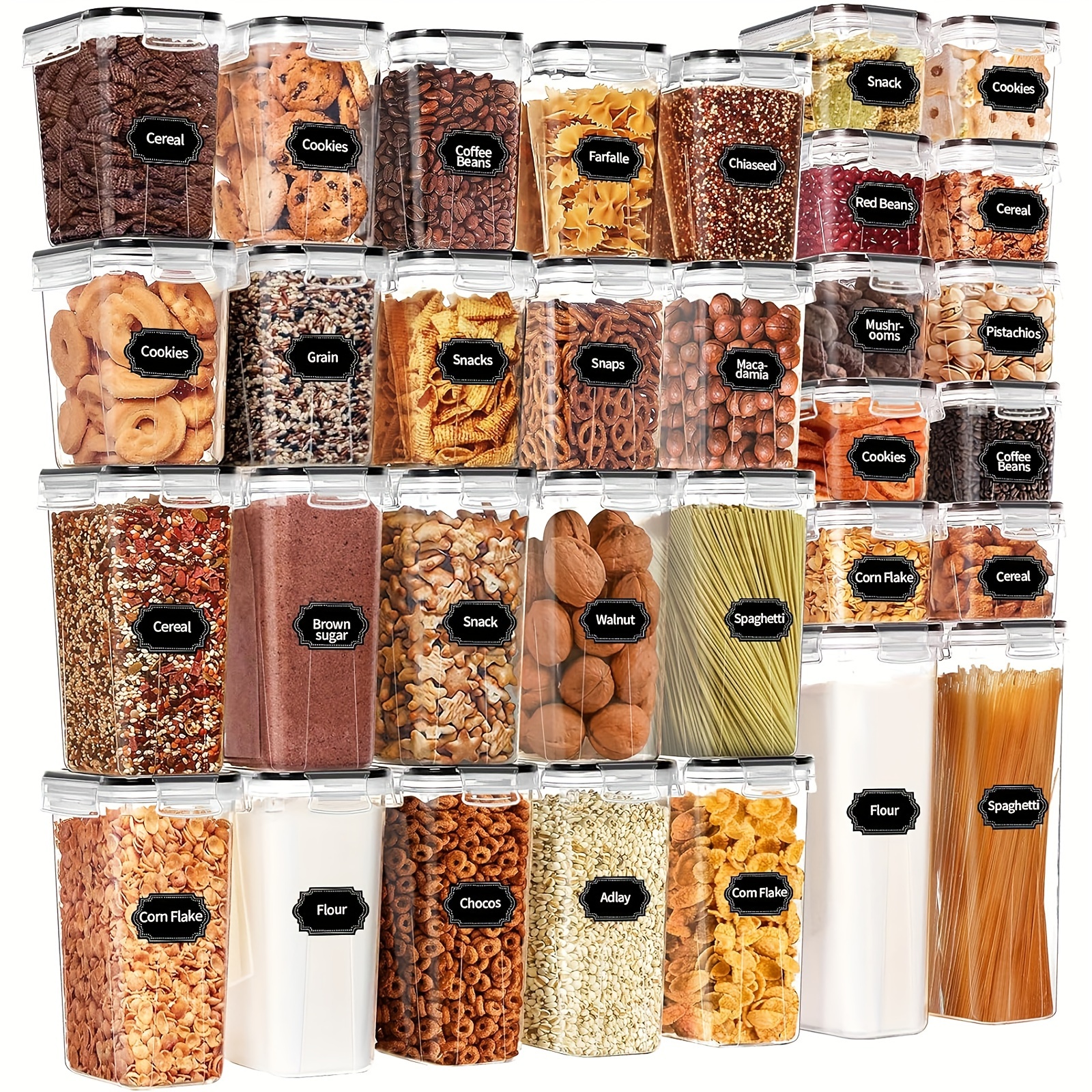 Set of 64 Airtight Food Storag - Food Storage Without Pantry recensie en prijs