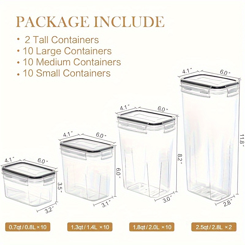 Set of 64 Airtight Food Storag - Food Storage Without Pantry recensie en prijs