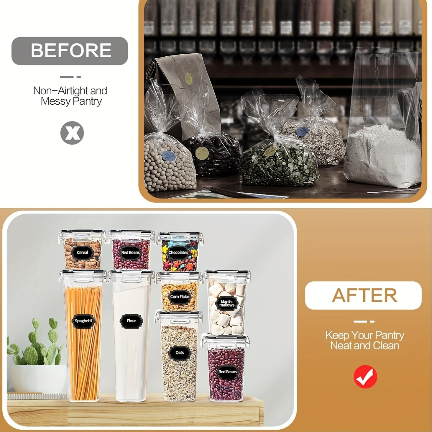 Set of 64 Airtight Food Storag - Food Storage Without Pantry recensie en prijs