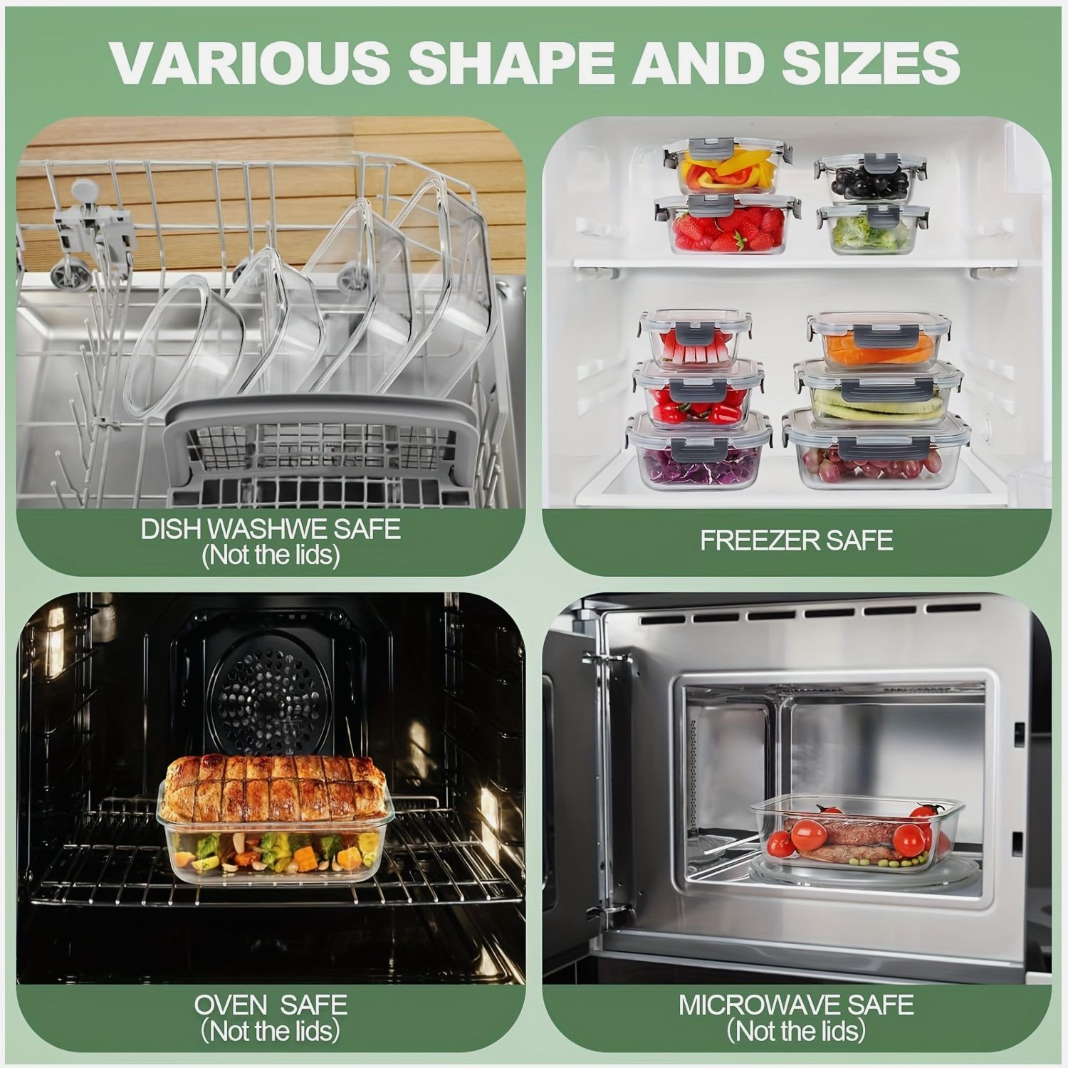 12-Piece Glass Food Storage Se - Food Storage Without Pantry recensie en prijs
