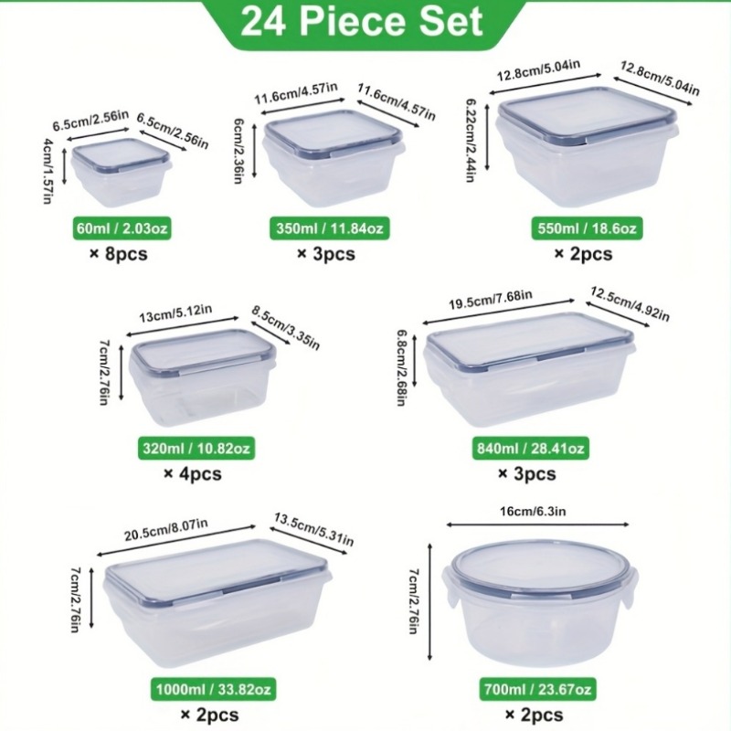 48PCS BPA-Free Food Storage Se - Food Storage With Colander recensie en prijs