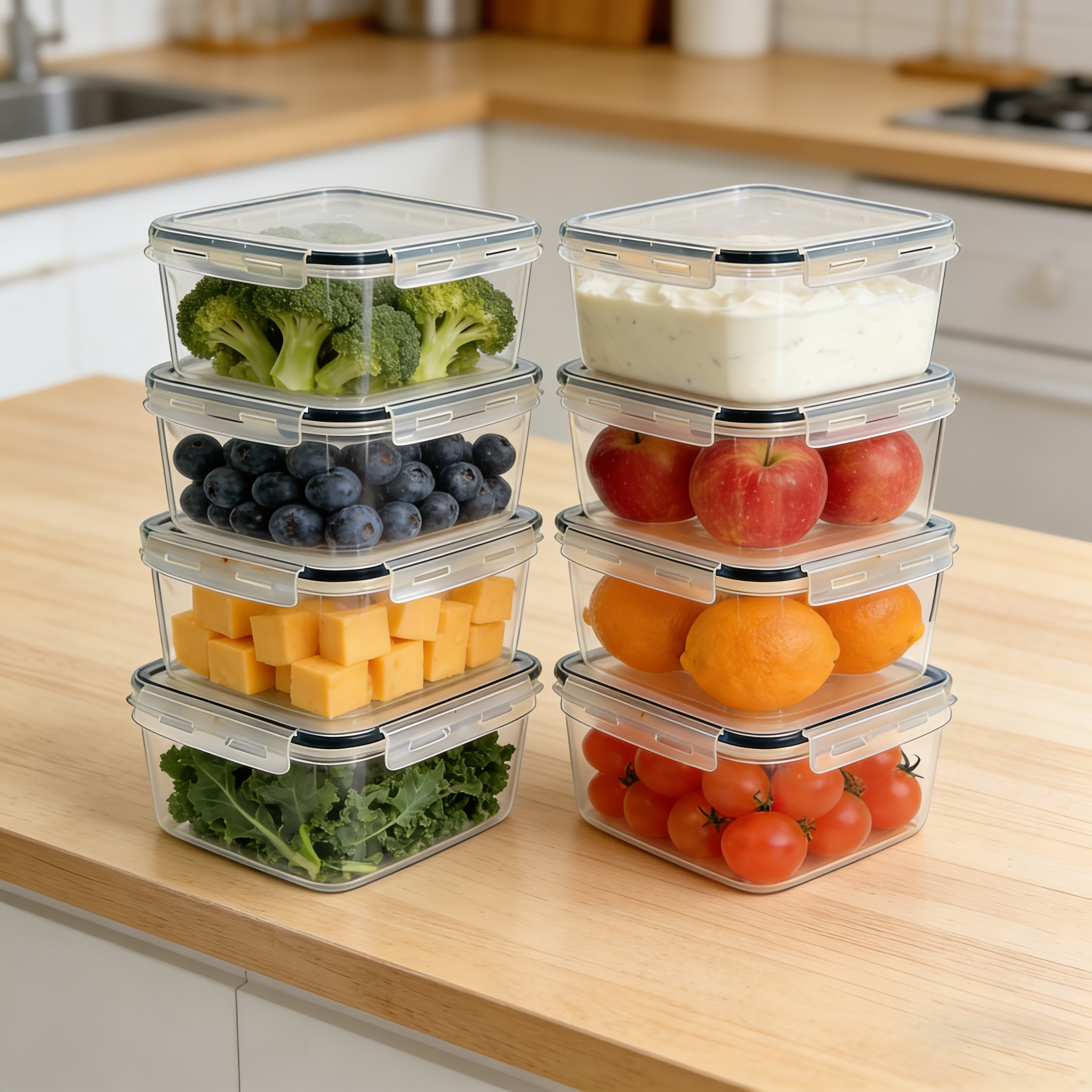2L 2/4/6/8Pcs Large Food Conta - Food Storage Food Safety recensie en prijs