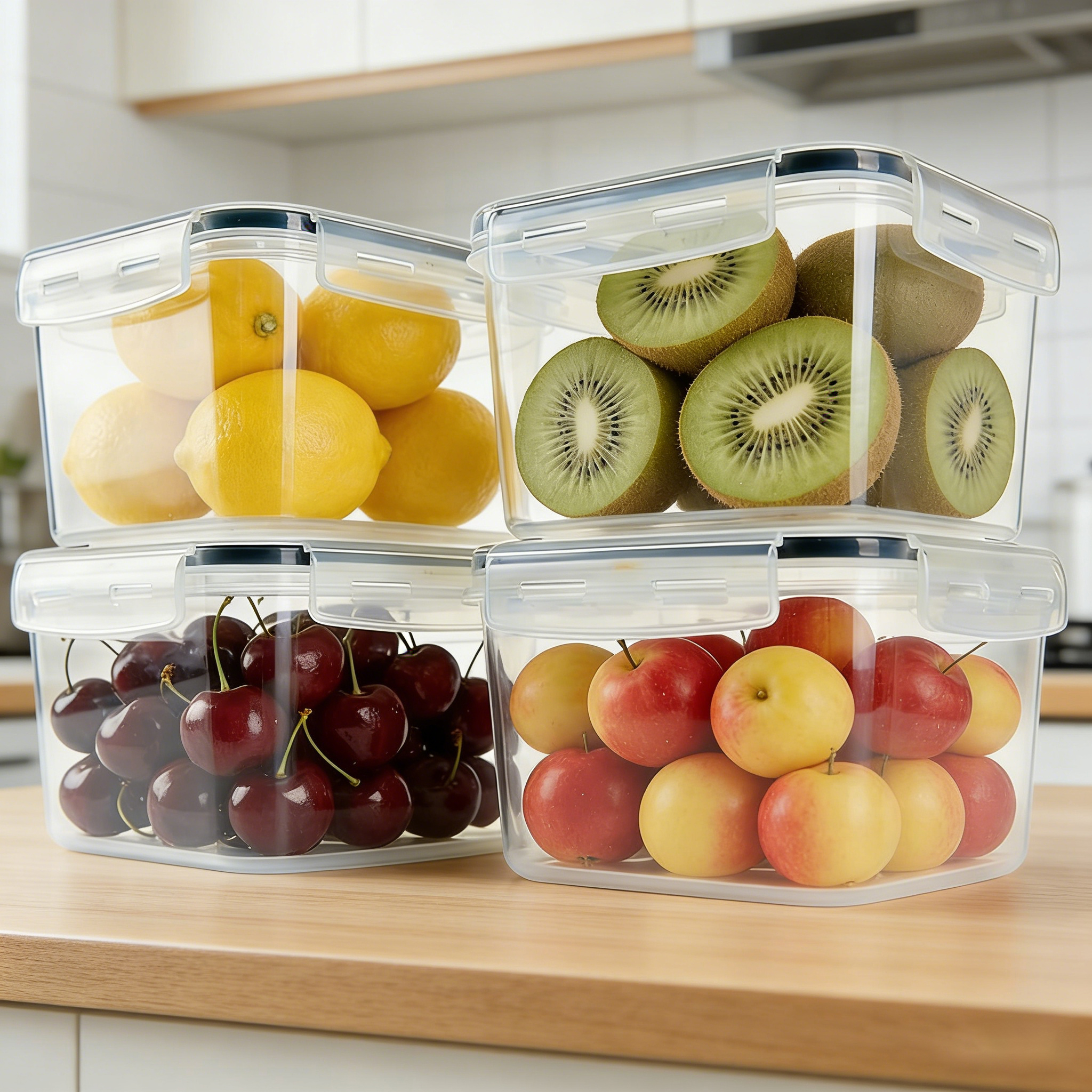 2L 2/4/6/8Pcs Large Food Conta - Food Storage Food Safety recensie en prijs
