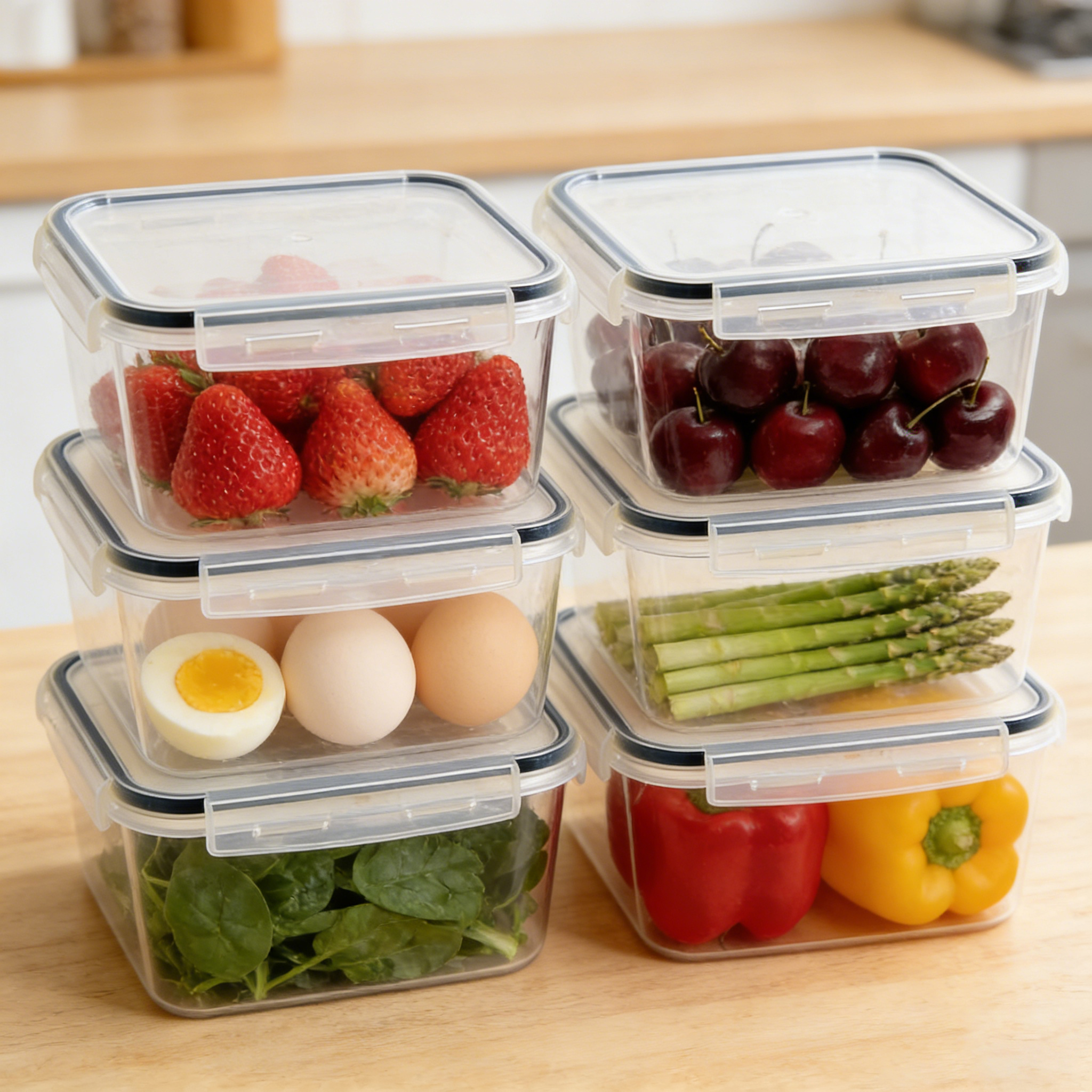 2L 2/4/6/8Pcs Large Food Conta - Food Storage Food Safety recensie en prijs