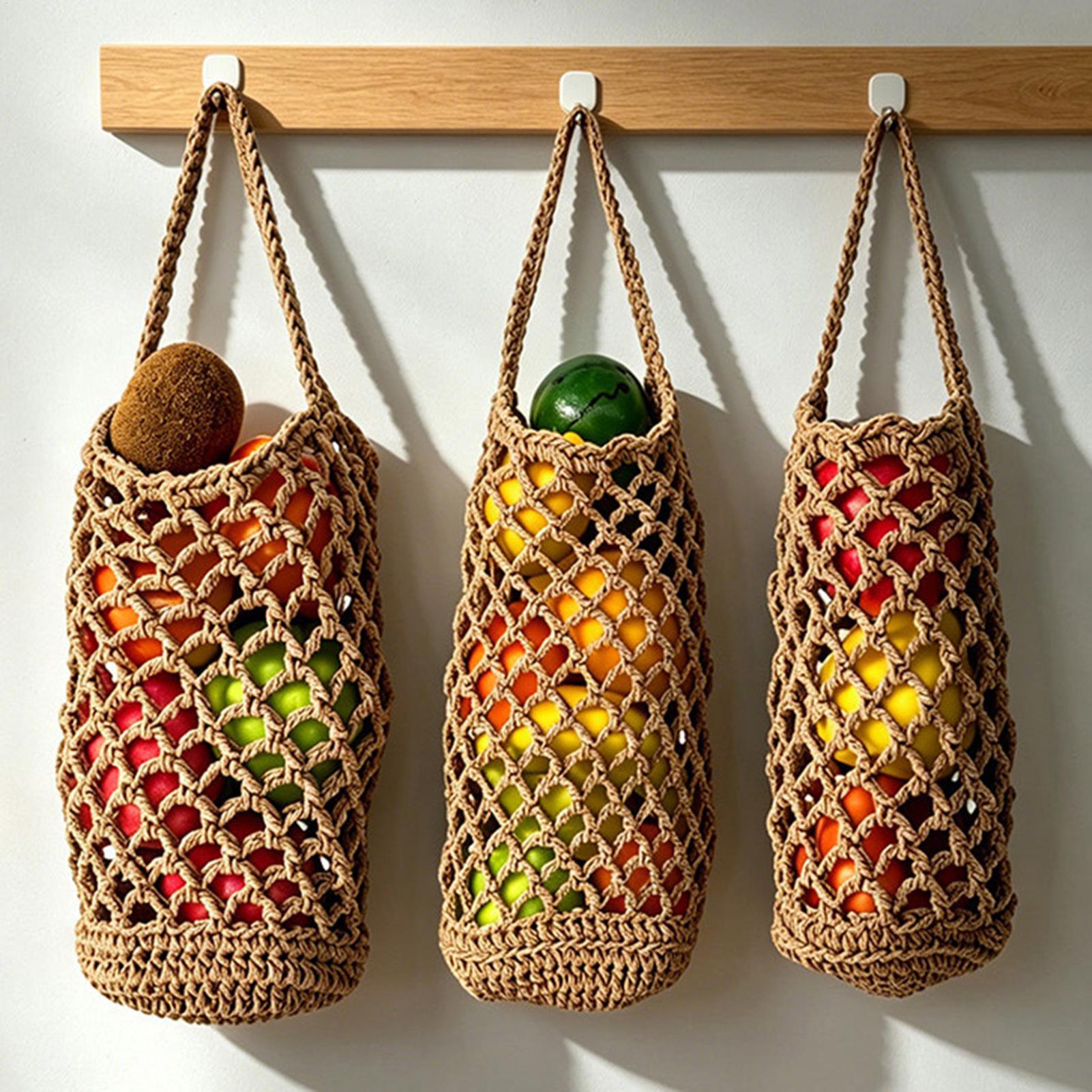 Boho Hand Woven Vegetable Stor - Produce Bag Reusable Mesh recensie en prijs