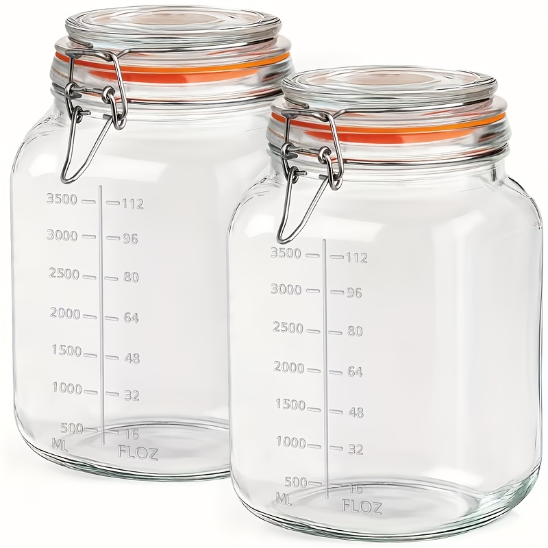 2-Pack 1-Gallon Wide-Mouth Gla - Food Storage Without Pantry recensie en prijs