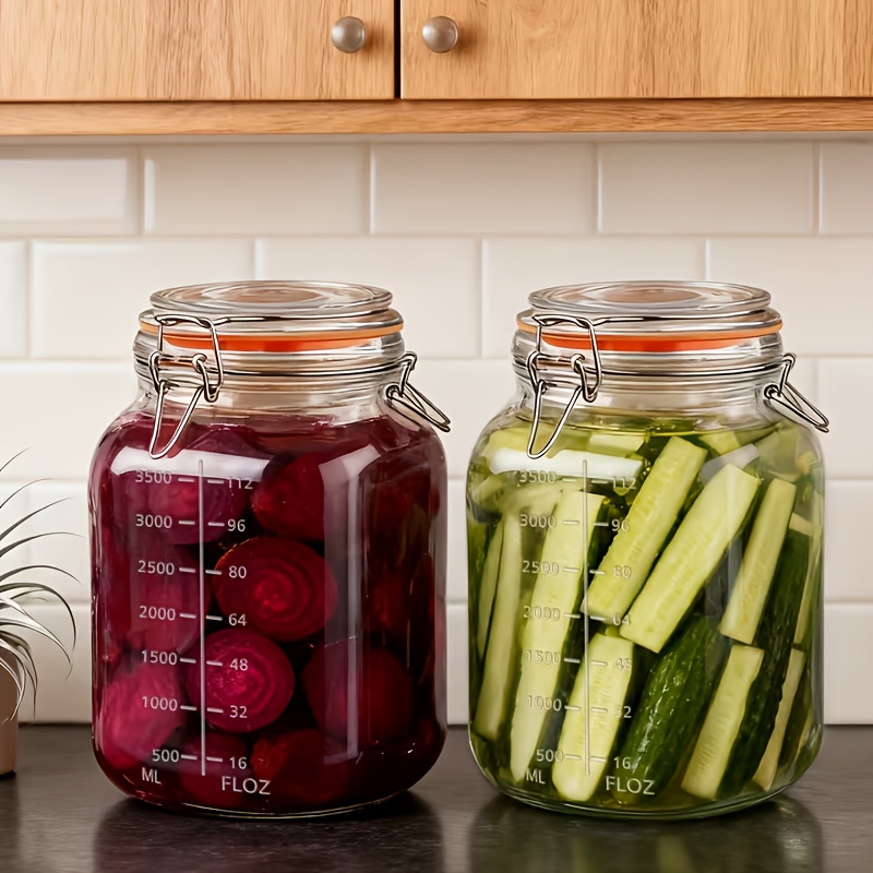 2-Pack 1-Gallon Wide-Mouth Gla - Food Storage Without Pantry recensie en prijs