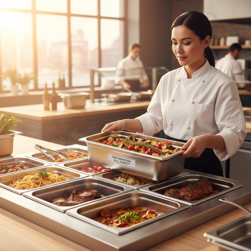 6 Pack Buffet Trays Full Size  - Food Storage Stainless Steel Containers recensie en prijs