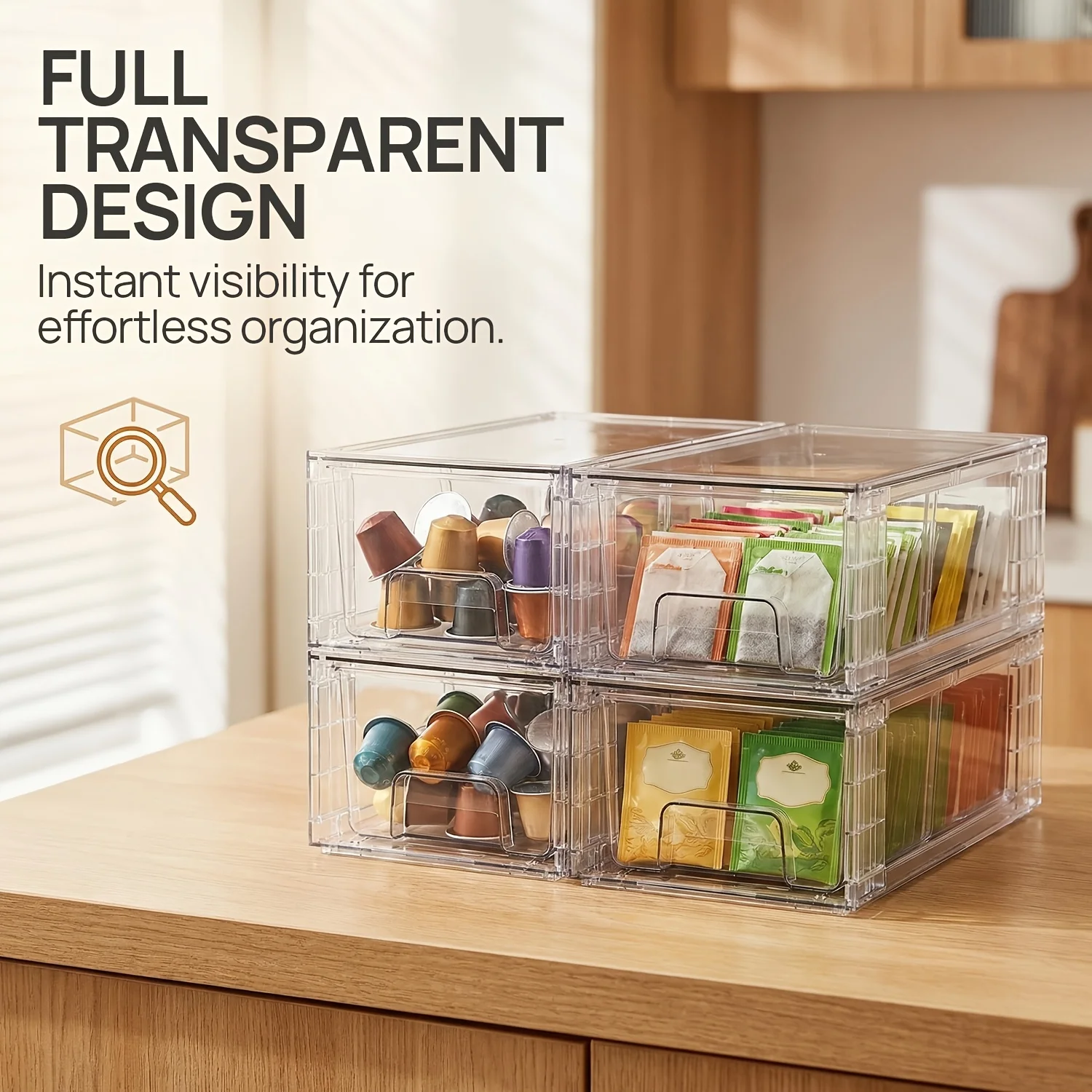 4/6/8/10 Pack Clear Acrylic Fo - Food Storage Without Pantry recensie en prijs