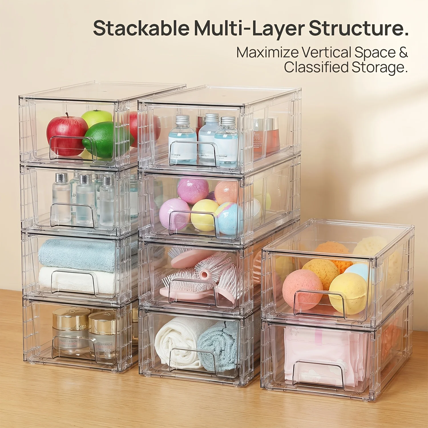 4/6/8/10 Pack Clear Acrylic Fo - Food Storage Without Pantry recensie en prijs