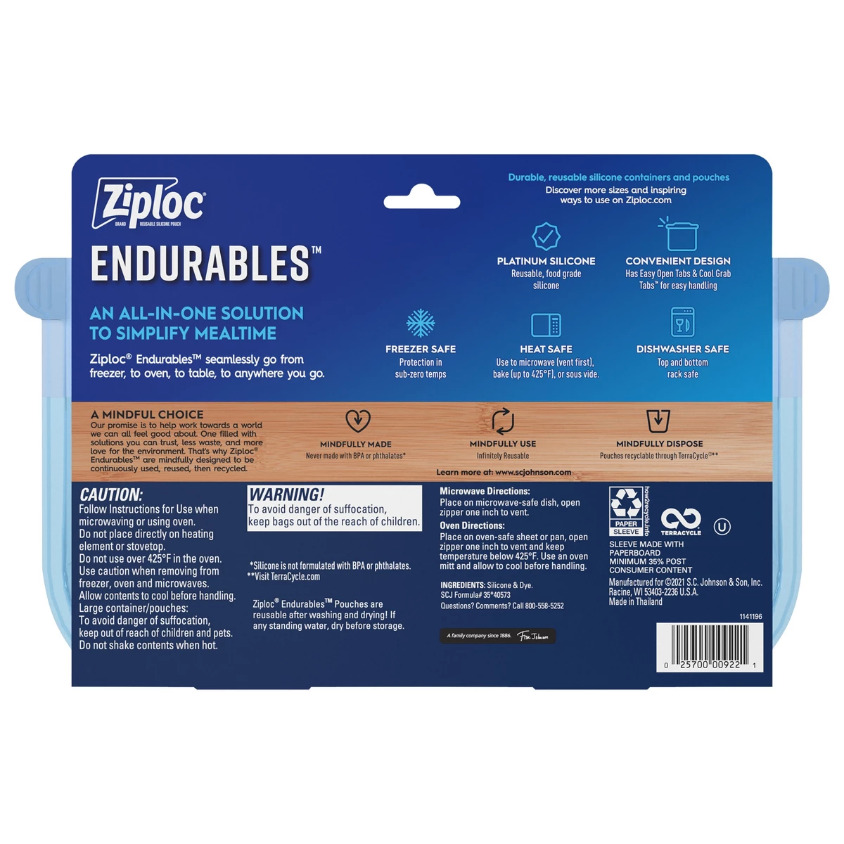 Ziploc Endurables Reusable Sil - Food Storage Ziploc recensie en prijs